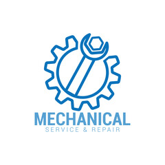 Setting icon vector Gear logo design