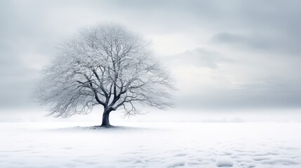 winter trees with snow