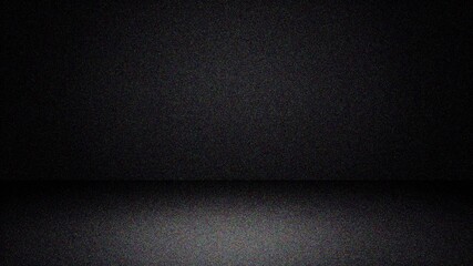 Dark black noisy grainy poster background, abstract glowing shape, header cover backdrop design copy space noise texture banner, 