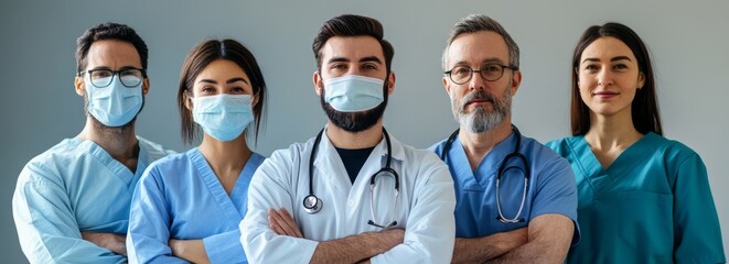 Healthcare Heroes and Frontline Workers. Depicting doctors, nurses, and other healthcare professionals in action, symbolizing their dedication and service to public health
