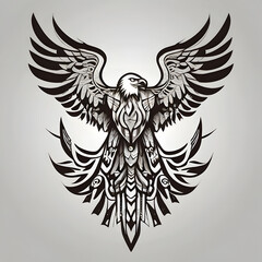 Obraz premium American bald eagle head illustration logo of a American eagle head American bald eagle