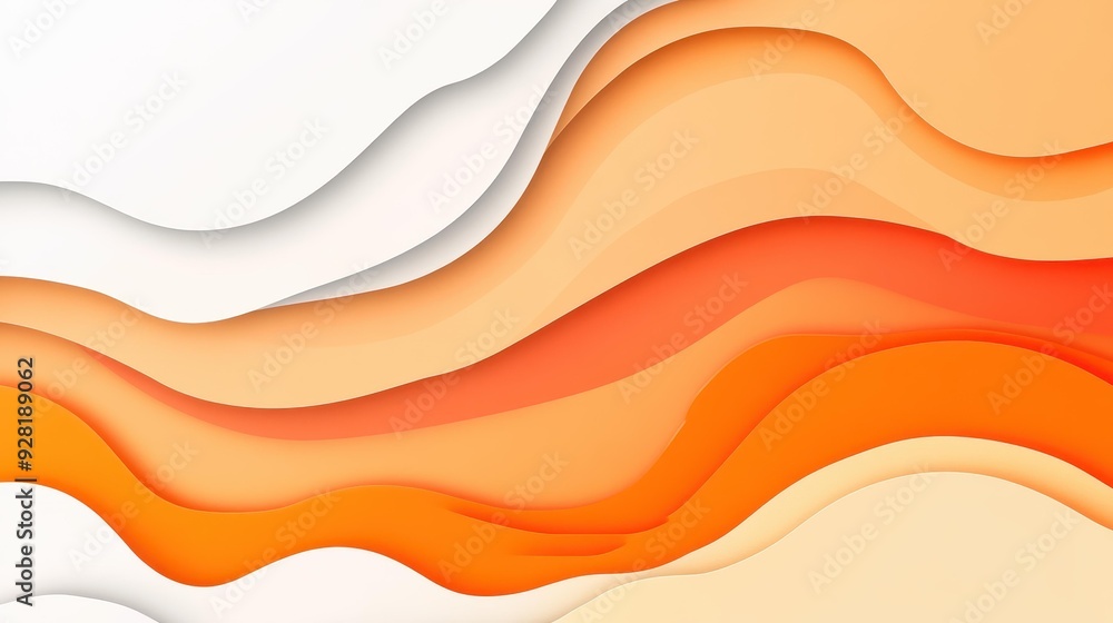 Poster explore this vibrant orange gradient design, blending modern art with textures for a captivating vis