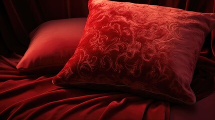 plush red textures