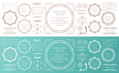 アンティークフレーム。ハロウィンのフレームデザイン。