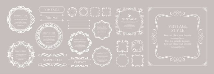 アンティークフレーム。ハロウィンのフレームデザイン。