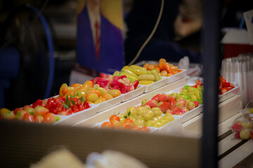 Luk Chup, Thai Market, Thai Dessert, Phuket Town, Phuket, Thailand