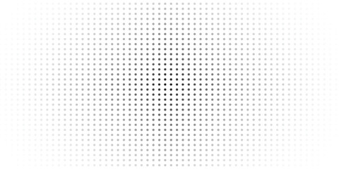 PrintaAbstract halftone background with wavy surface made of gray dots on white. vector ilustration