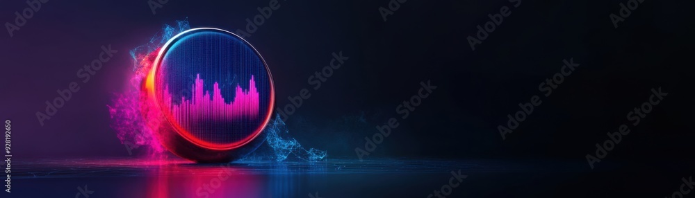 Aufkleber dynamic digital transformation dashboard with real-time analytics 3d illustration