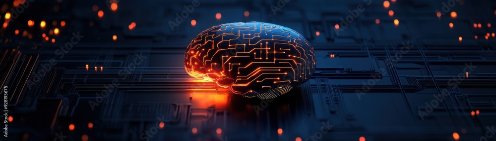 Aufkleber futuristic ai-enhanced software engineering and intelligent code analysis in 3d illustration