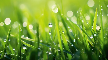 Fototapeta premium dew green background image