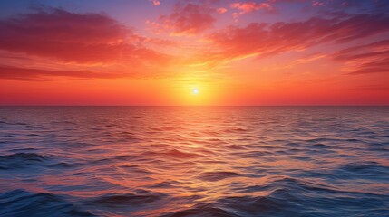 Fototapeta premium ocean sunrise orange