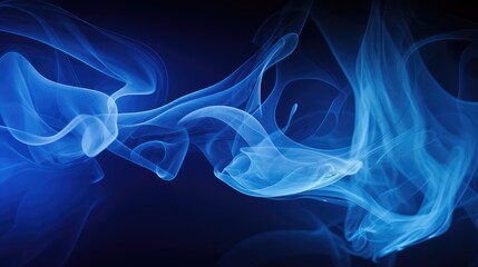 Obraz premium swirling blue smoke pattern
