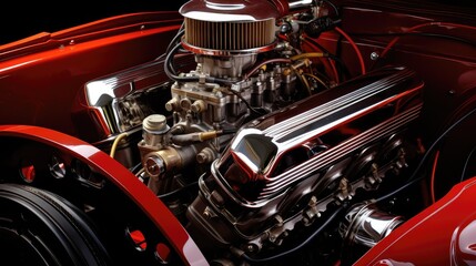 resto red car engine