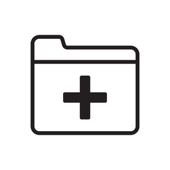 new folder icon design vector template