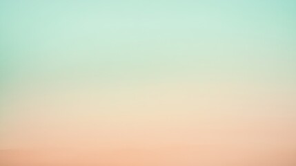 Naklejka premium Gradient Background, Pastel Colors, seafoam green blending with pale peach gradient