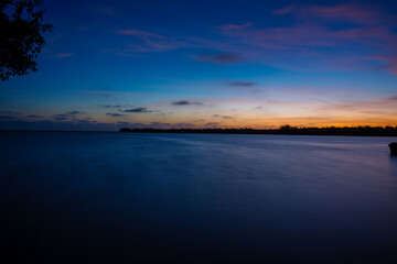 atardecer en el mar