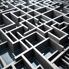 White and black abstract 3d background