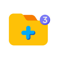 Obraz premium new folder icon design vector template