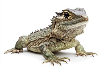 Obraz premium Close-up of a Tuatara, a Unique Reptile with a Third Eye