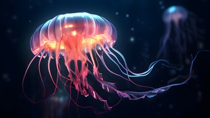 Obraz premium jelly fish in the aquarium