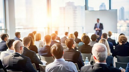 Soft Focus Business Conference - Gentle blur effect of a business conference or seminar setting.
