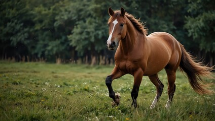 Obraz premium horse in the field