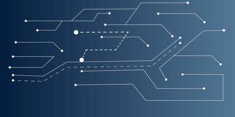 circuit board electronics digital technology banner blueabstract structure circuit computer technology business background