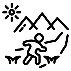 Hiking icon