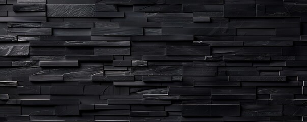 Black slate stone wall texture.  Perfect for backgrounds, websites, and designs.