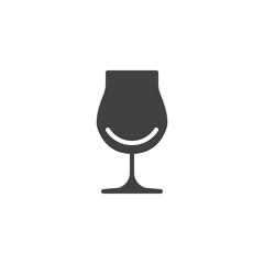 Wine glass vector icon