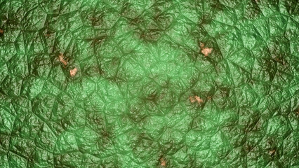 Rough green skin surface of a dinosaur (3D Rendering)