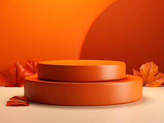 Awesome Podium and minimal abstract background for Halloween