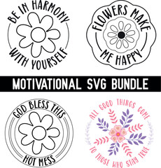 Motivational svg bundle