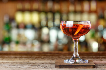Club cocktail on the bar