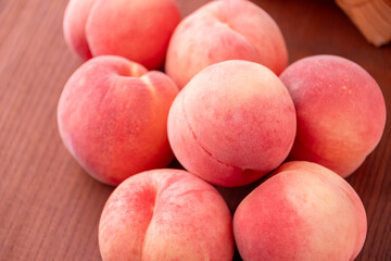 Juicy sweet peaches.
Image of a delicious peach.
