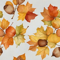 Autumn Harvest Seamless Pattern