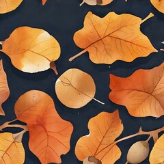 Nature-Inspired Fall Leaf Pattern