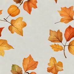 Vintage Autumn Leaves: A Seamless Pattern for a Timeless Fall Decor