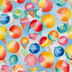 Vibrant Candy Pattern Seamless