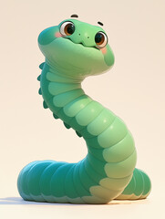 Fototapeta premium snake on a white background