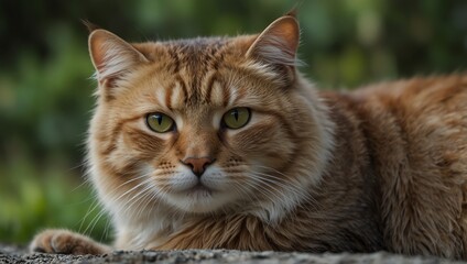 Naklejka premium tabby cat portrait