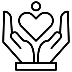 outline humanity icon