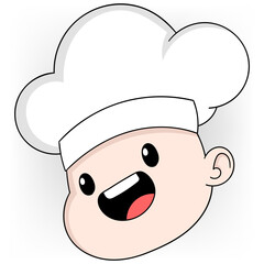 chef wearing hat for cooking