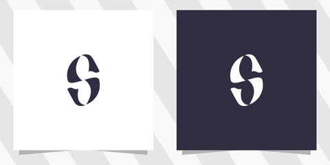 letter s logo design vector