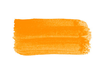 Pinselhintergrund in orange als Wasserfarbe Textur