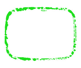 Umrandung mit abgerundeten Ecken in grün mit Textfreiraum