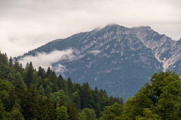 The German Alps by Garmisch-Partenkirchen, in Bavaria