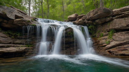 Fototapeta premium waterfall in the forest