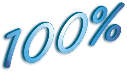 100 %, typography