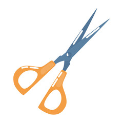 Back to school supply scissors icon isolated